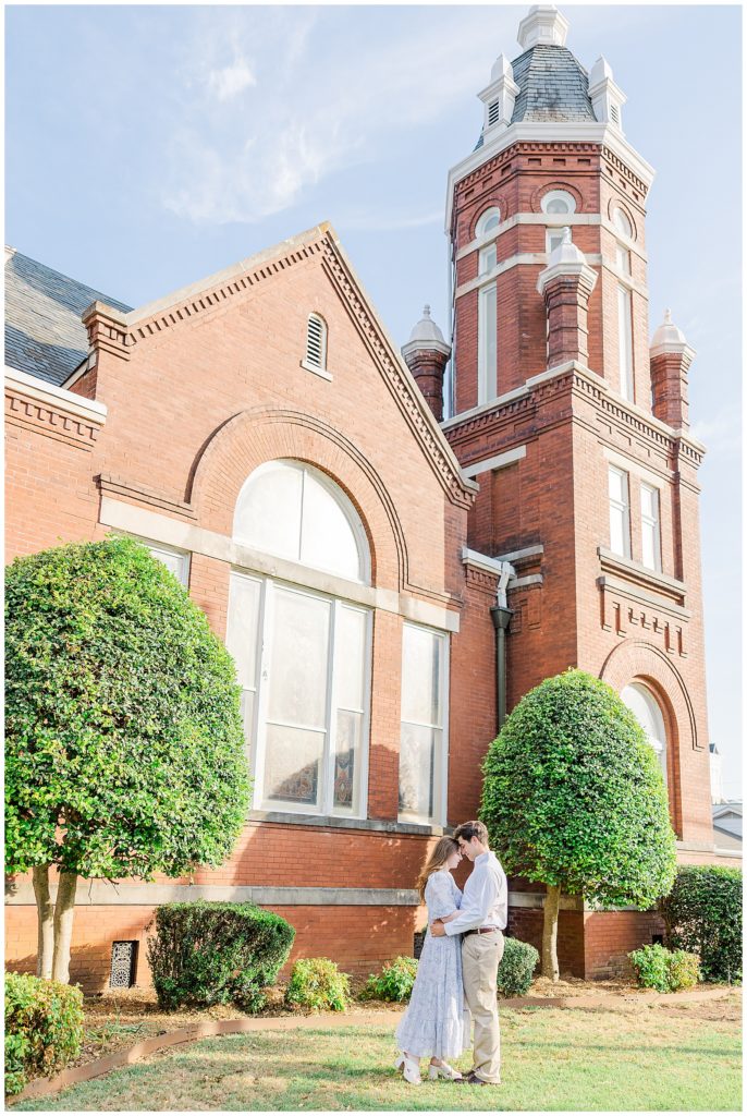engagement session church