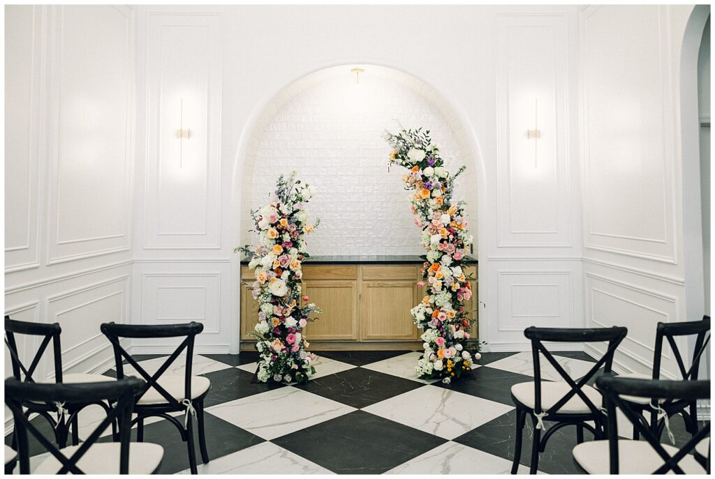 french flower arch